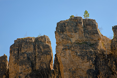 Cliffs in Spearfish Canyon, Black Hills, SD